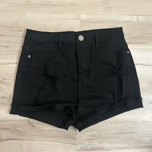 Windsor High Rise Shorts Women’s Size M / 28 Ripped Black Brand New